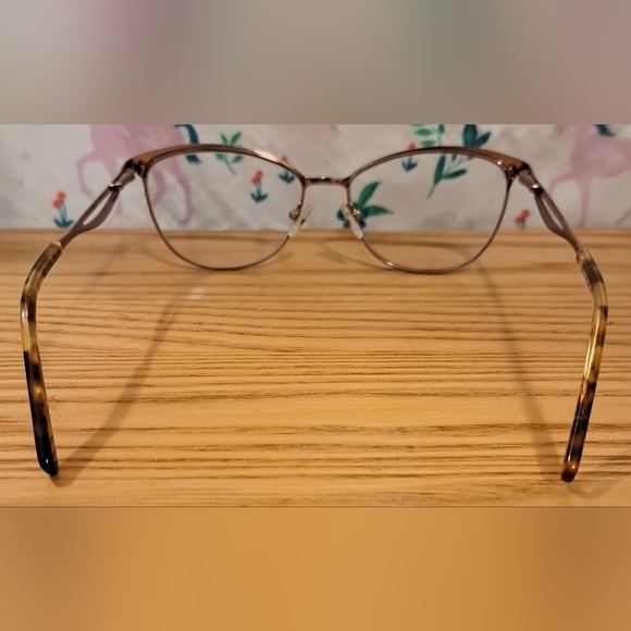 EUC Oscar De La Renta Black & Gold Tortoise Cat Eye Reading Eye Glasses Frames main image 7